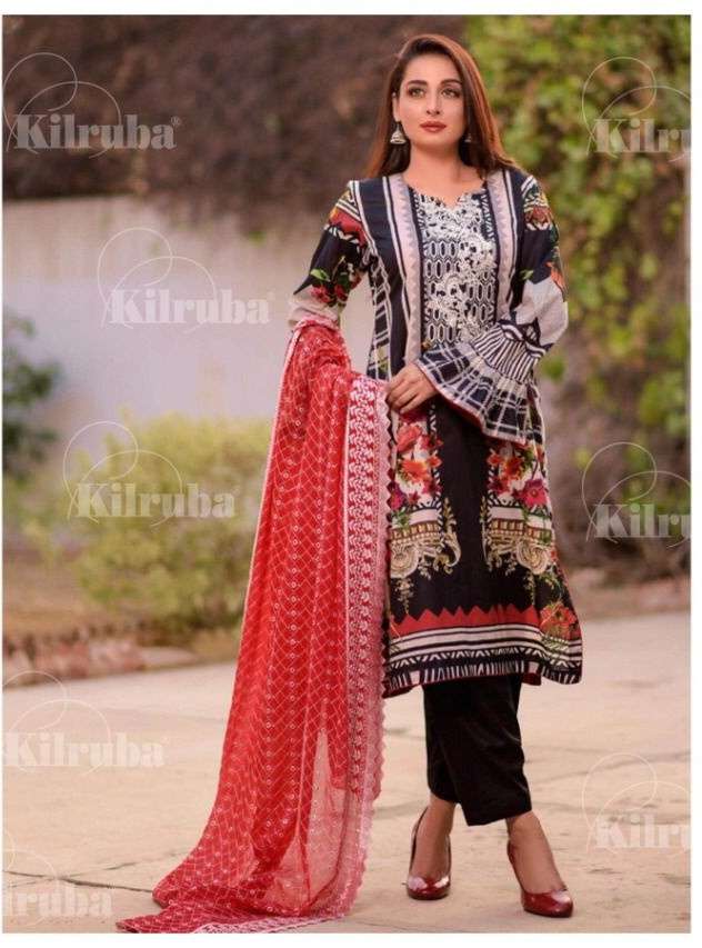 Kilruba Rang Rasiya Jam Silk With Heavy Embroidery Work Paki...