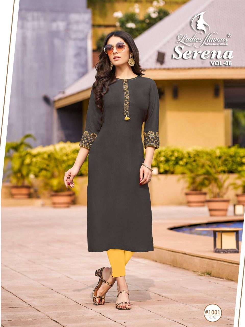 Ladies Flavour Serena VOl 6 Rayon With Fancy Kurti Collectio...