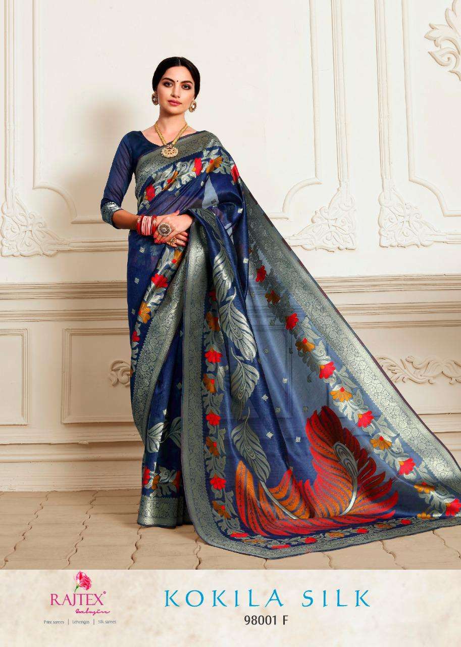 Rajtex Krystle Silk With Weaving Design Saree collection