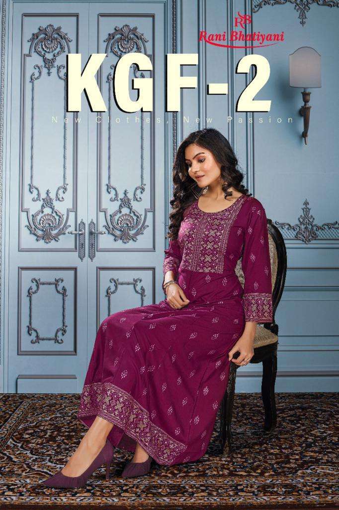 Rani Bhatiya KGF VOl 2  Rayon With printed kurti collection