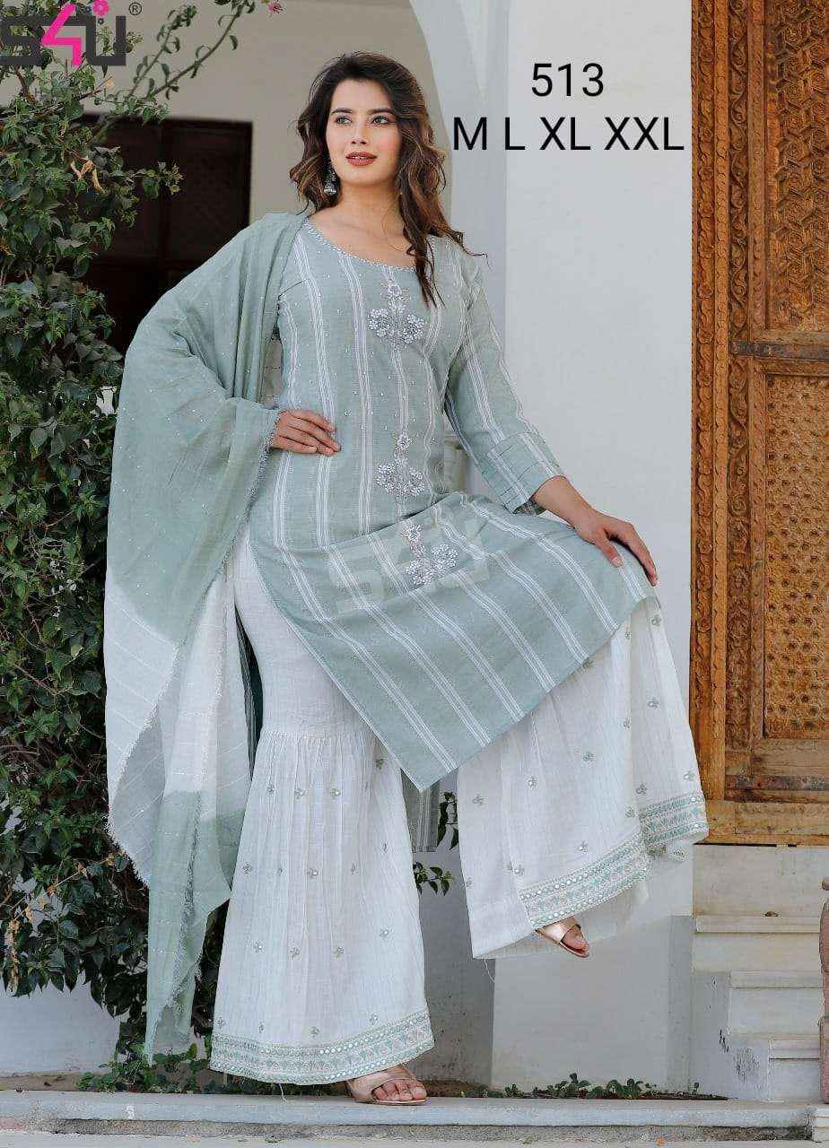 S4U 513 Fancy Party Wear Readymade Salwar Kameez collection