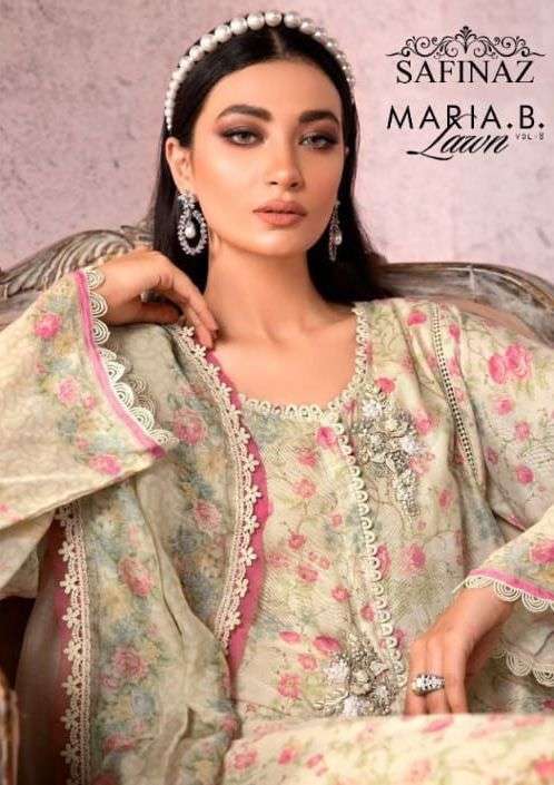 Safinaz Maria B Vol 8 Pure Lawn With Embroidery Work Pakista...