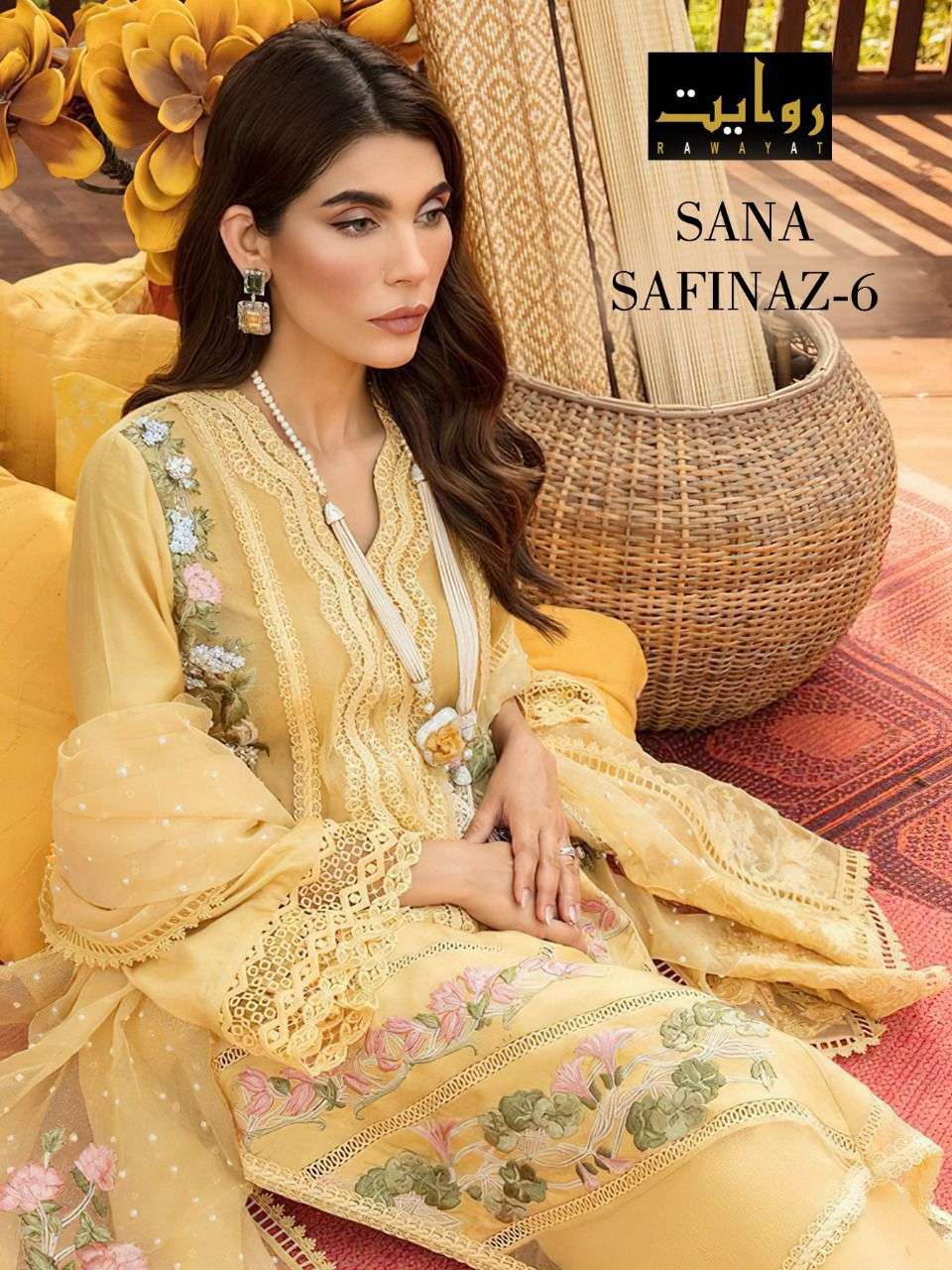 Sana Safinaz Rawayat fashion Vol 6 Lawn Cotton With Embroide...
