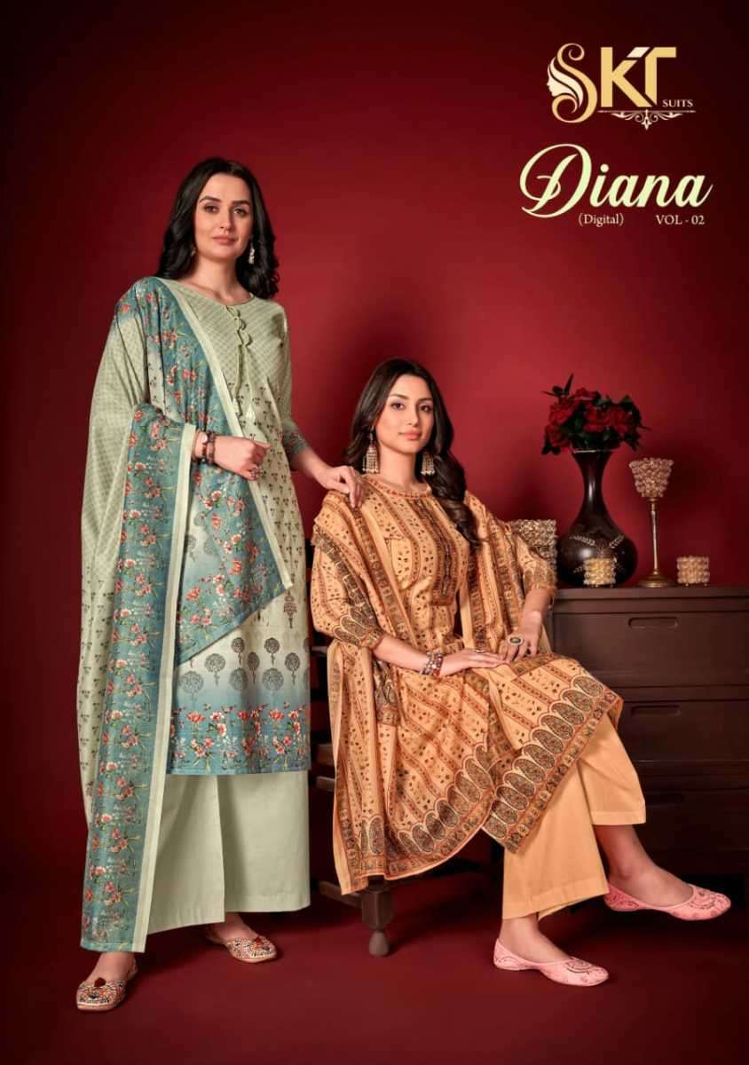 SKT Diana Vol 2 Jam cotton With Fancy Digital Print Salwar K...