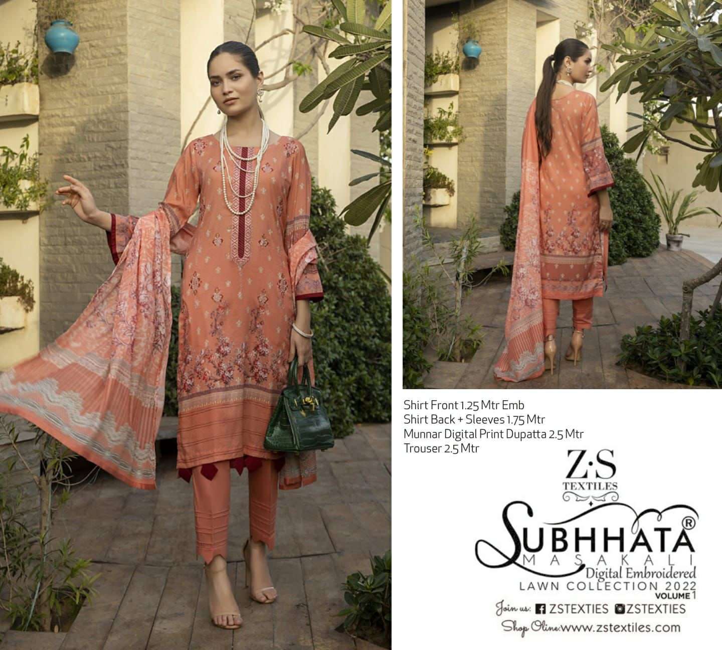 Subhhata Festive Vol 1 Lawn With Fancy Work Pakistani Suits ...
