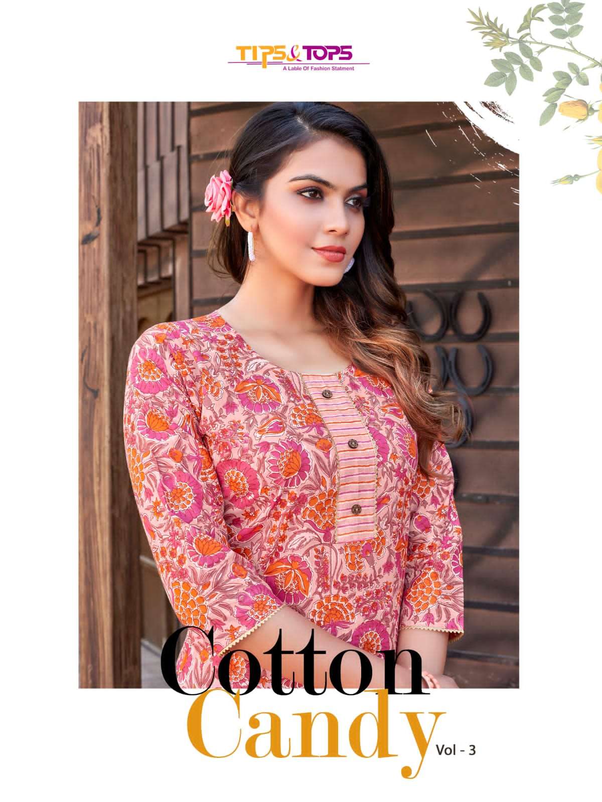 Tip Tops Cotton Candy Vol 3 Cotton With Printed Kurti With p...
