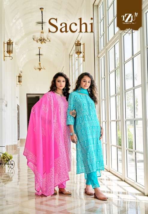 TZU Sachi Cotton With fancy work Salwar Kameez collection