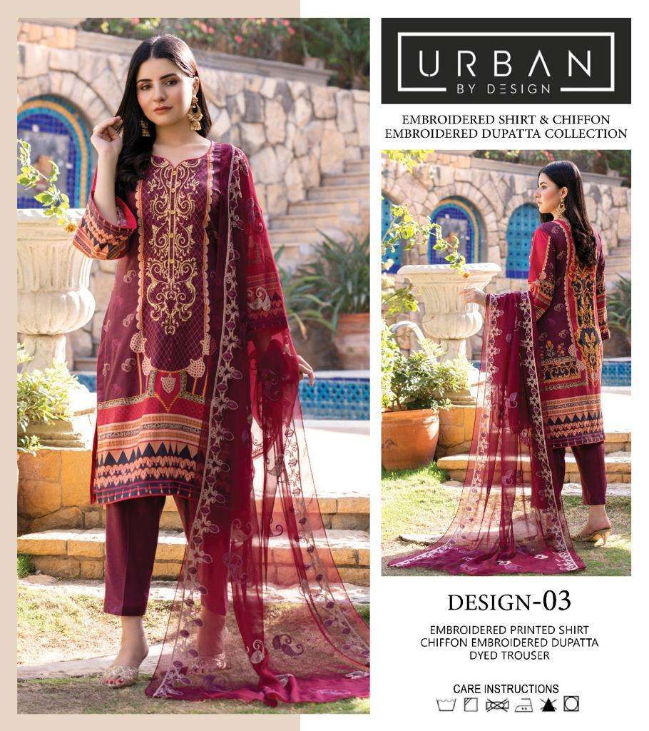 Urban Festive Embroidery Collection Chiffon With Fancy Work ...