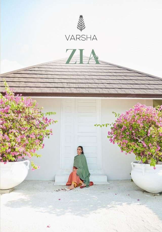 Varsha Fashion Zia Muslin Sik With Fancy Embroidery Work Sui...