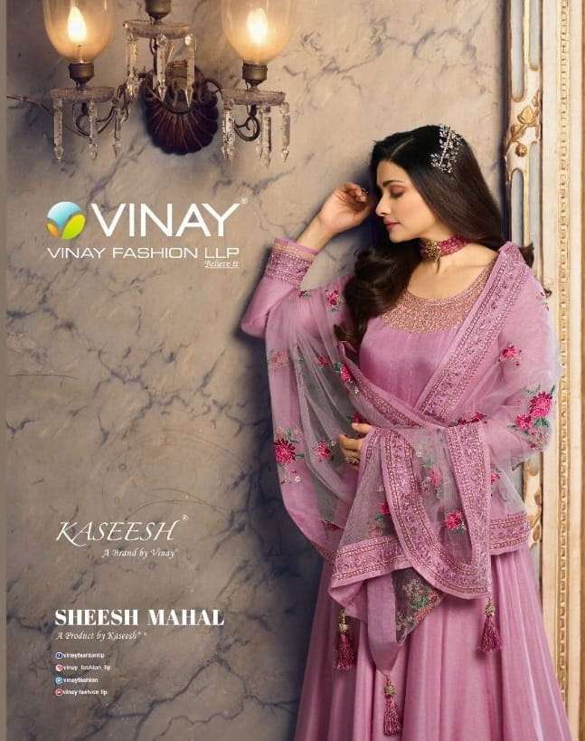 Vinay Fashion Kaseesh Sheesh Mahal Dola Silk With Embroidery...