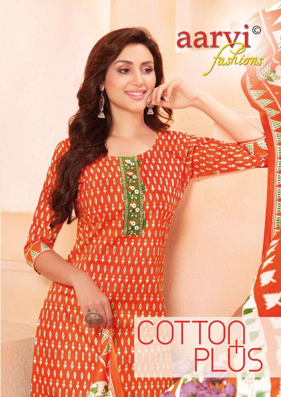 Aarvi Fashion Cotton Plus Cambric Cotton Printed Salwar Kame...