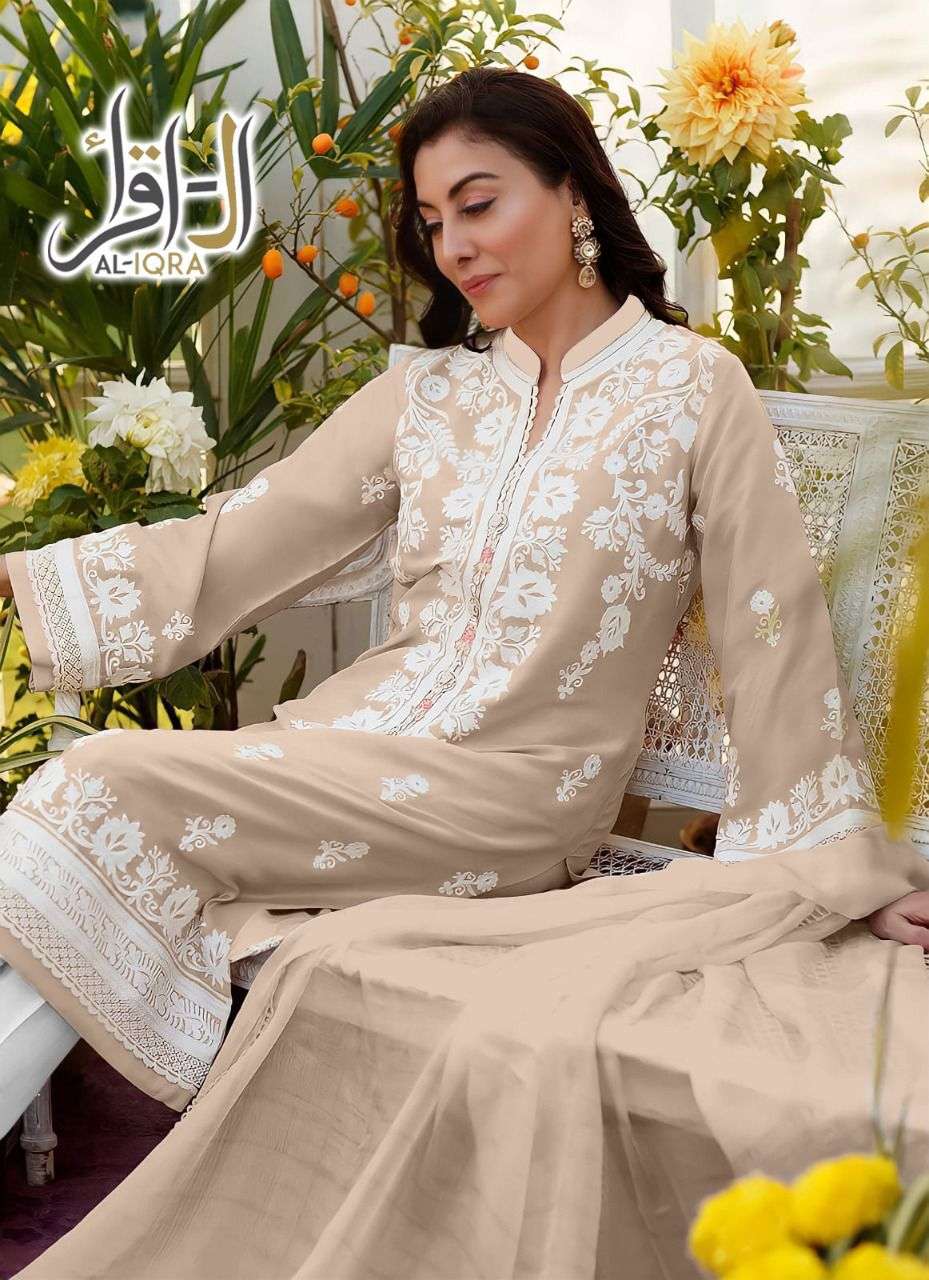 Al Iqra Tex 1701 Faux Georgette With Embroidery Work Pakista...