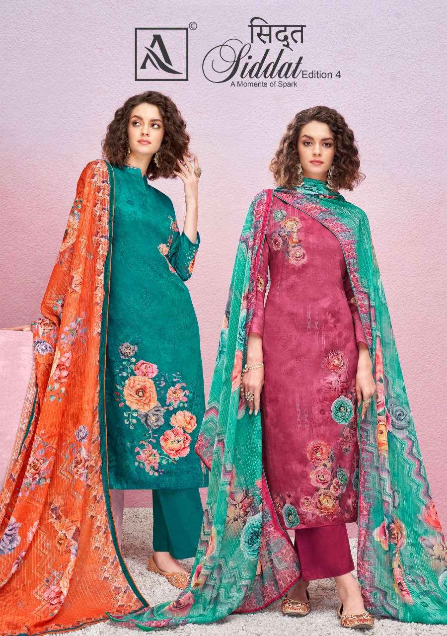 Alok Suits Siddat Edition Vol 4 Jam Cotton With Digital Prin...
