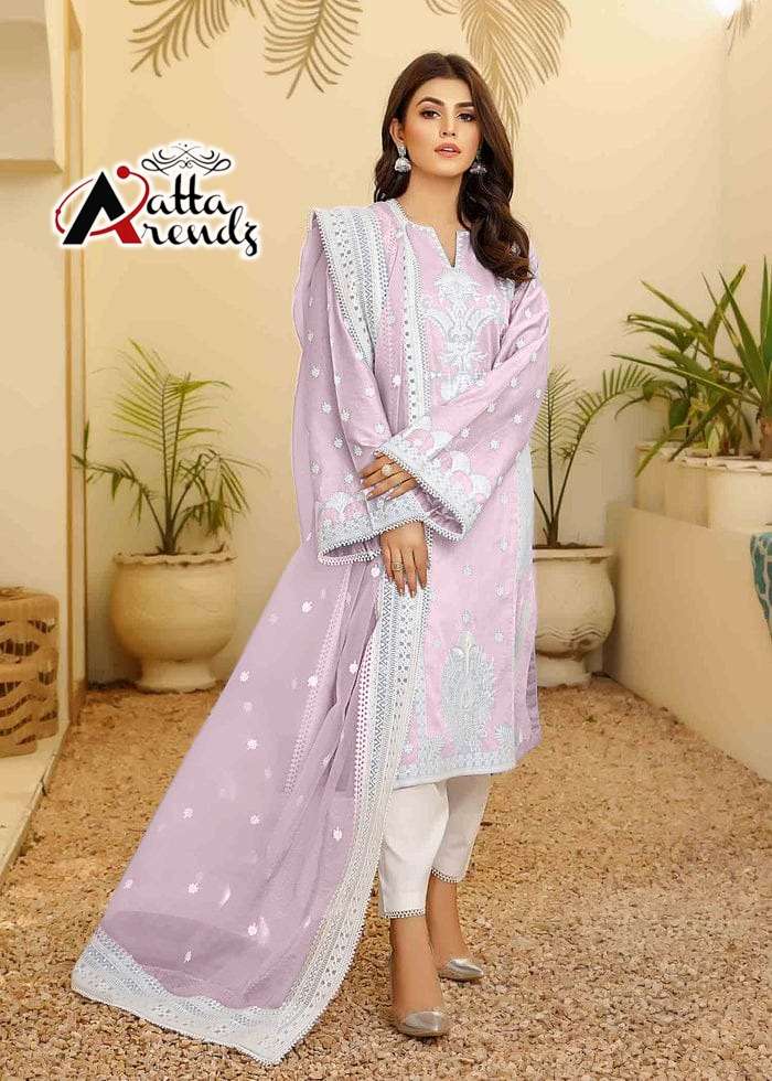 Atta Trendz D No 2710 Georgette With fancy Pakistani salwar ...