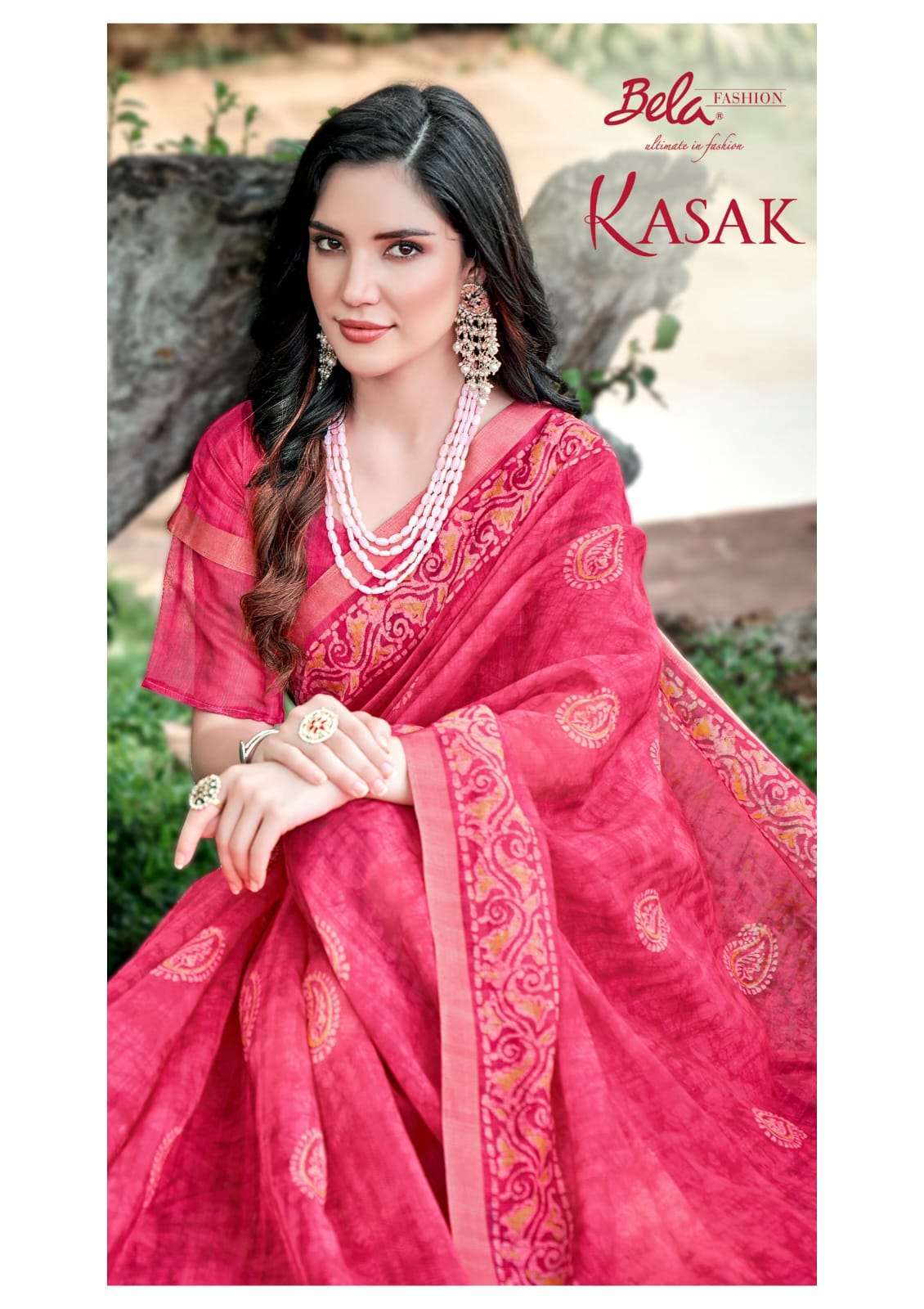 Bela Fashion Kasak Hand Look Silk With Fancy Saree collectio...