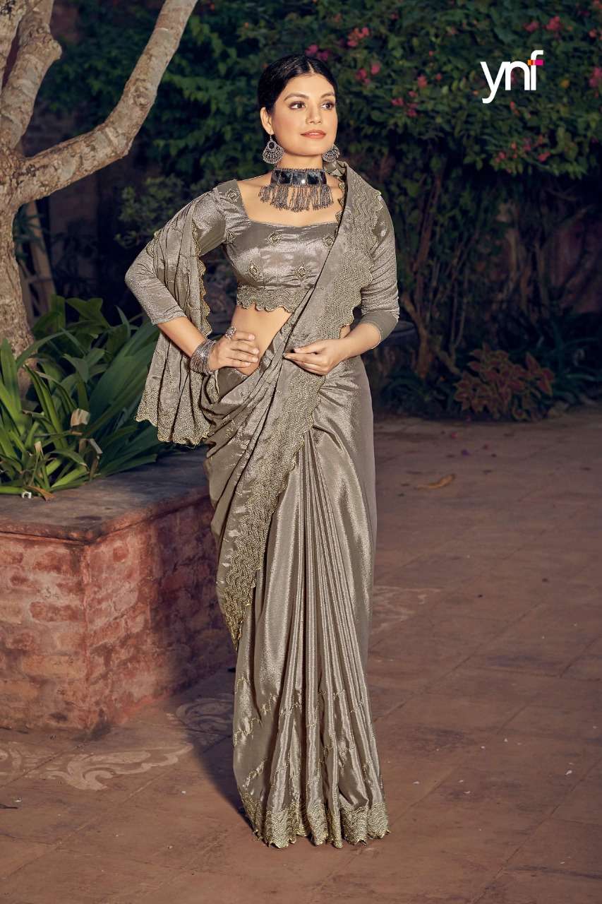 Classic Chiffon With Multi Embroidery Work Saree collection
