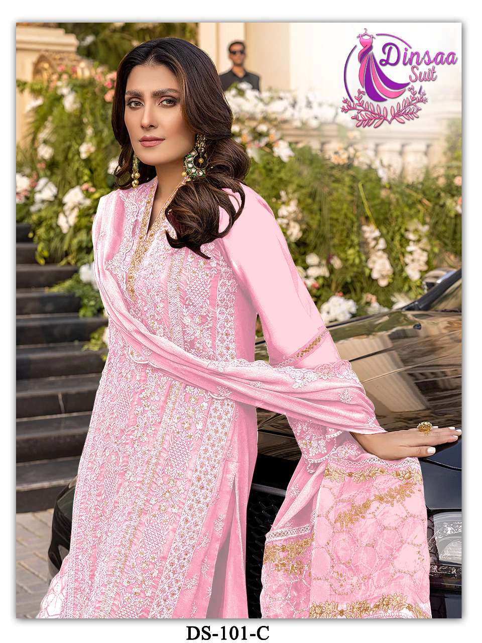 Dinsaa Suit Colour Edition 101 Georgette With Fancy Pakistan...
