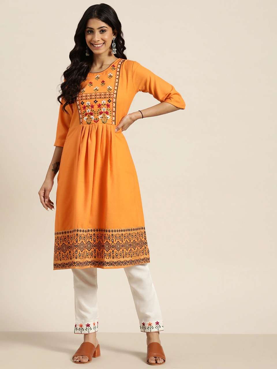 FESTIVE WEAR KURTA COLLECTION FOR WOMEN DESIGNER KURTIS AT W...