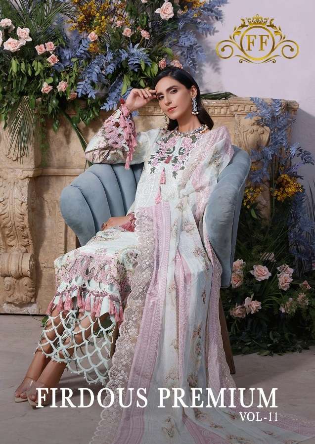 Firdous Premium Collection vol 11 Cotton with Embroidery wor...