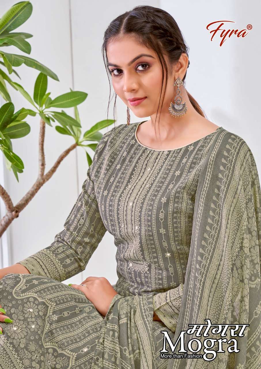 Alok Suit Fyra Designer Mogra Cotton with Printed Salwar Kam...