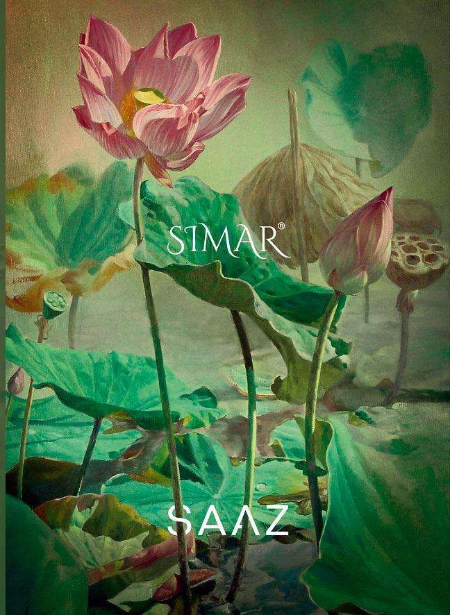 Glossy Simar Saaz Lawn Cotton With Printed Salwar Kameez col...