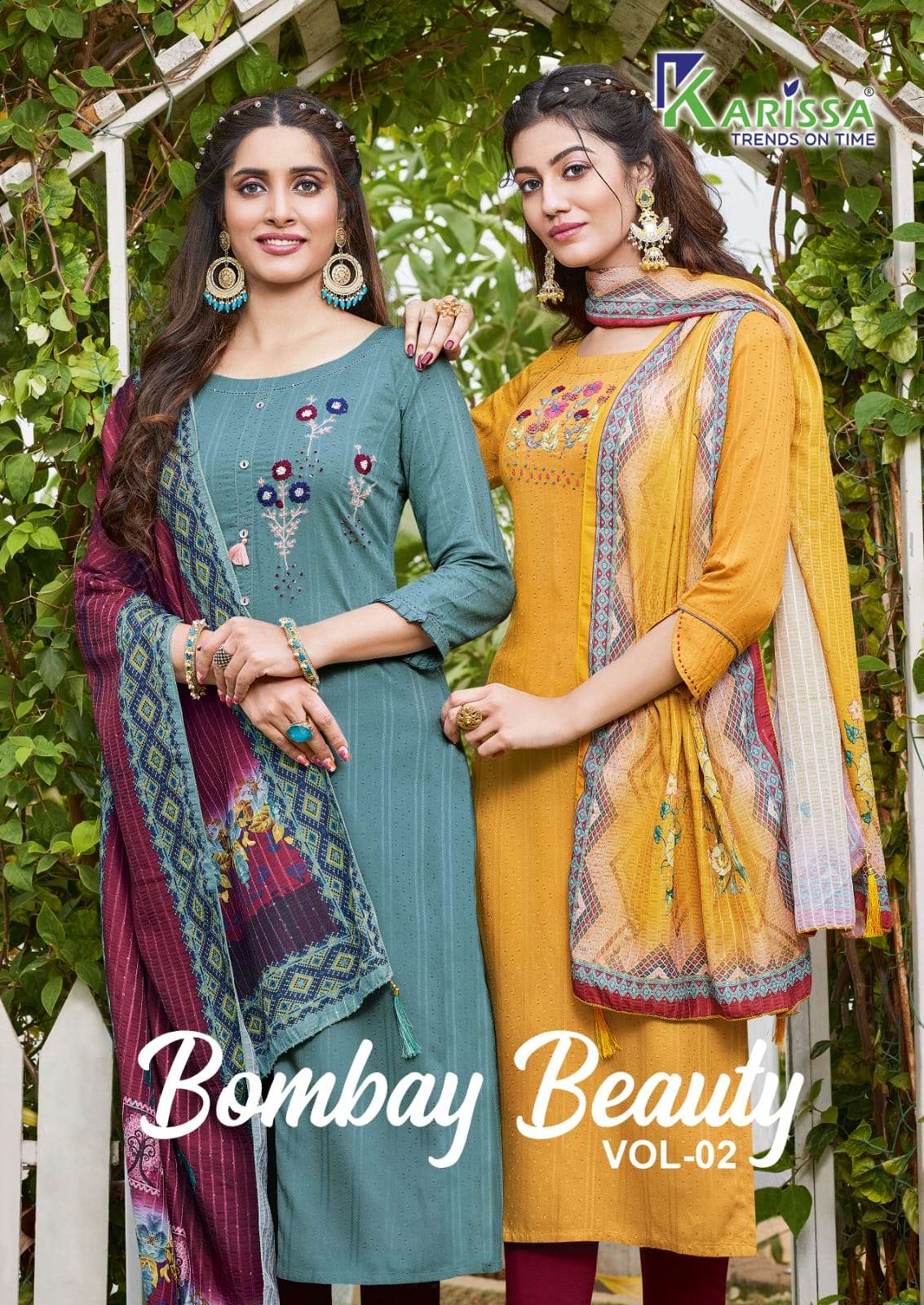 Karissa Bombay Beauty vol 2 viscose rayon with hand work sal...