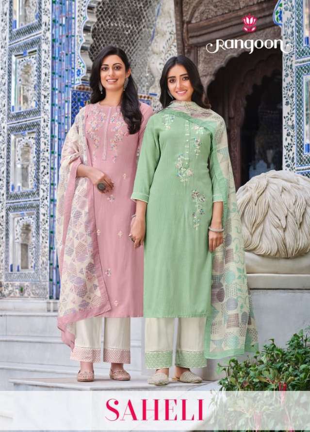 Kessi Fabrics Rangoon Saheli Readymade Salwar Kameez collect...