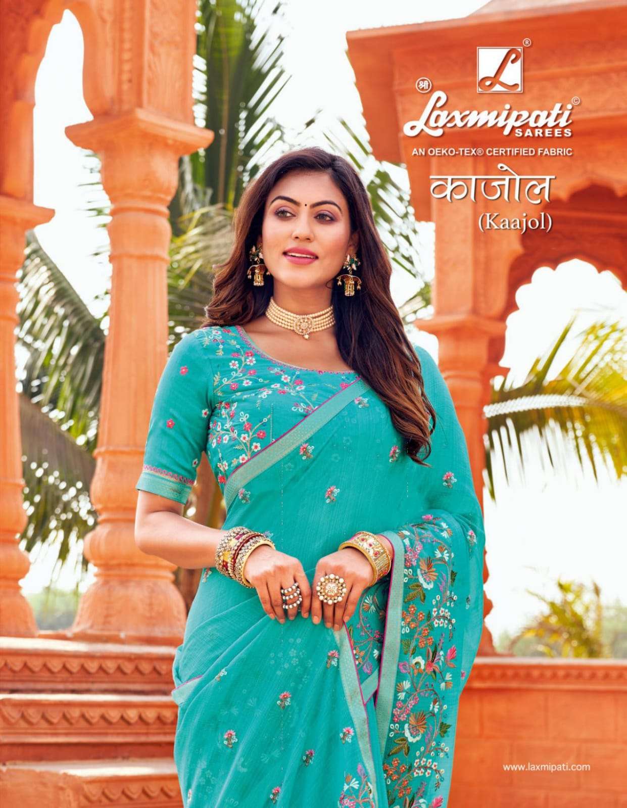 Laxmipati Kaajol Fancy Fabric With Designer EMbroidery work ...