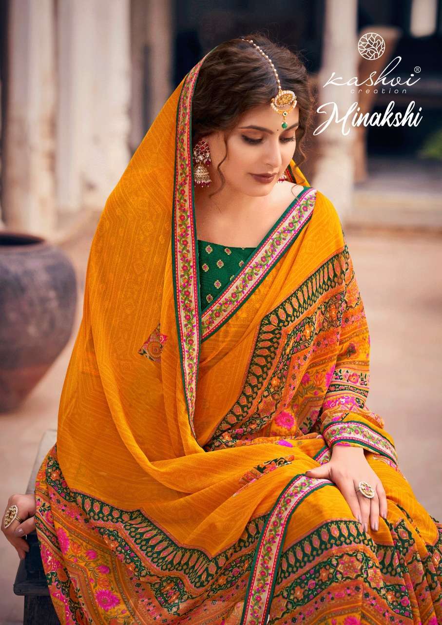 Lt fabrics Kashvi Creation Minakshi Georgette With Printed S...