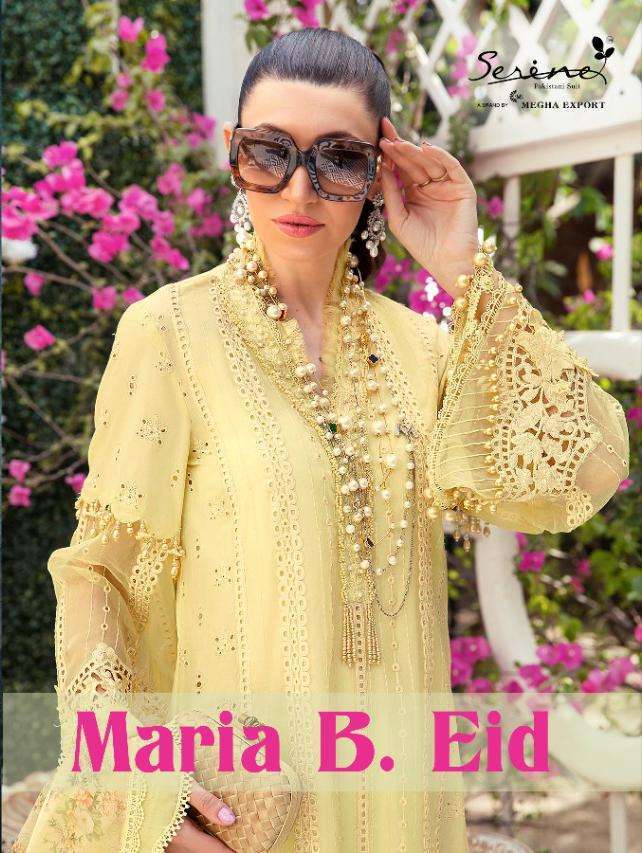 Megha Export Maria B Eid Lawn Cotton With Fancy Pakistani Sa...