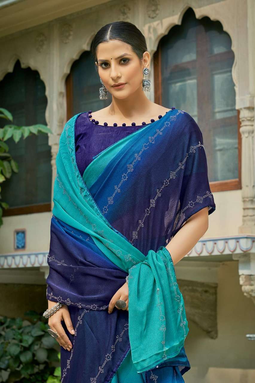 MOSS CHIFFON SAREES AWESOME COLLECTION FOR PARTIES AND WEDDI...