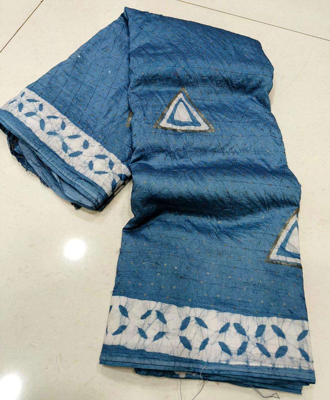 Mul Mul Cotton With Batik Handprint Saree collection At Whoe...
