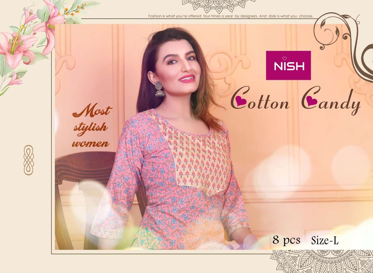 Nish Cotton Candy Vol 2 Cambric Cotton With Printed Kurti wi...