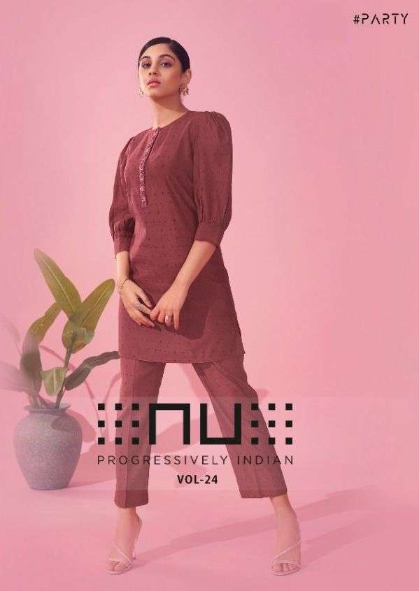 Nu Vol 24 Viscose Silk Kurti with bottom collection At Whole...