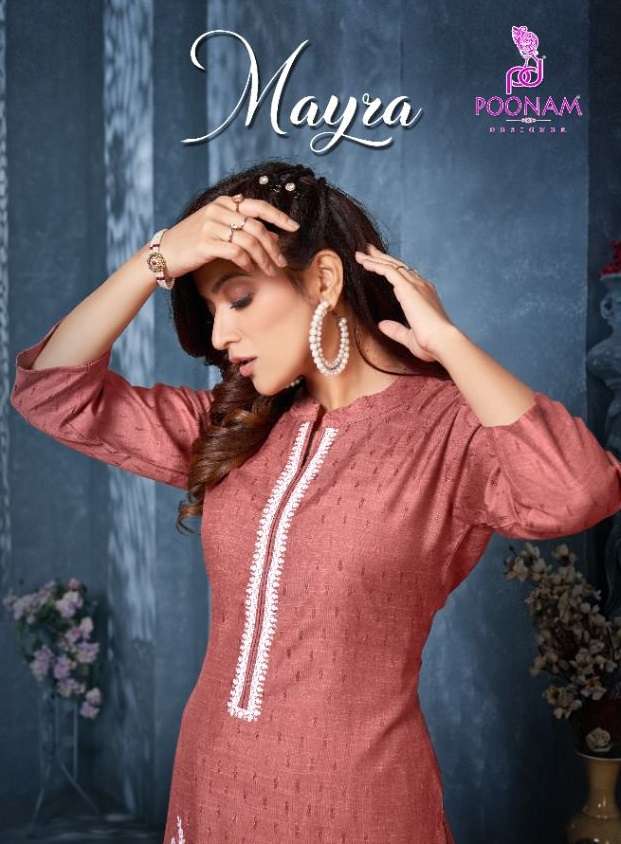Poonam Desinger Mayra Rayon With Fancy Kurti collection at w...