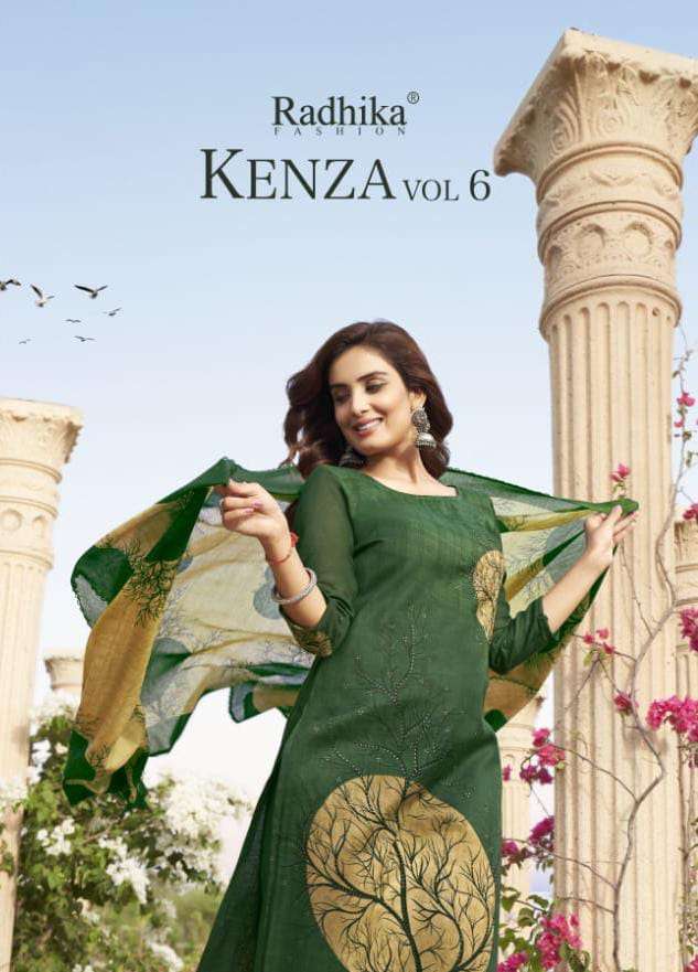 Radhika Fashion Azara Kenza Vol 6 Cotton With Printed Salwar...