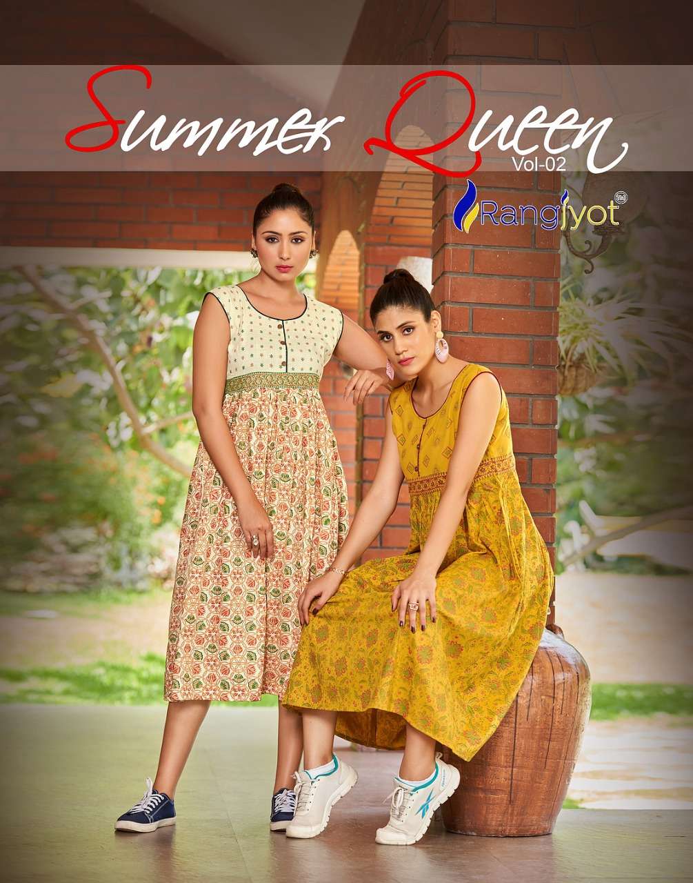 Rang Jyot Summer Queen vol 2 Cotton with printed Kurti colle...