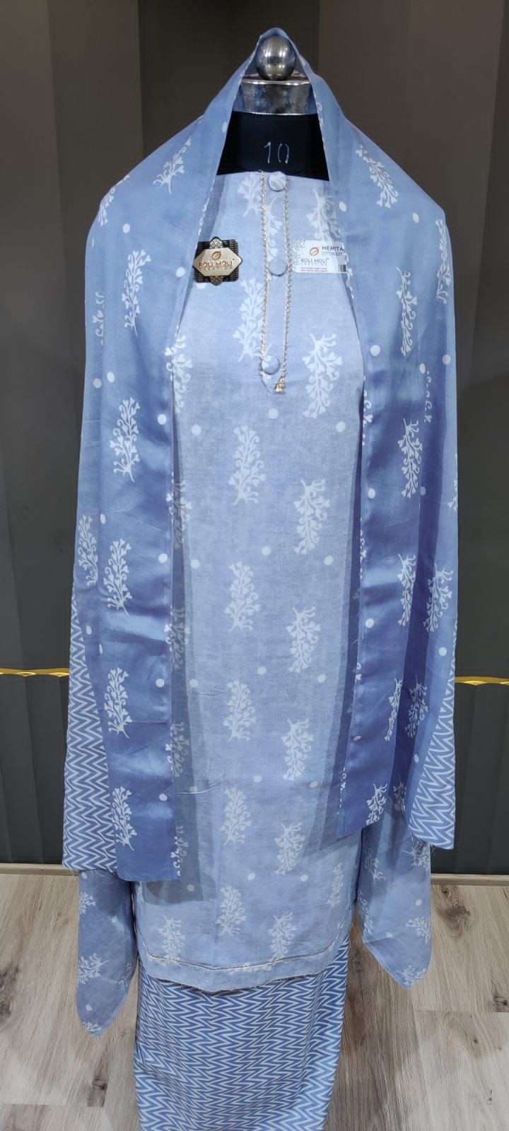 Roli Moli Jannat 03 Cotton with digital Print Dress Material...