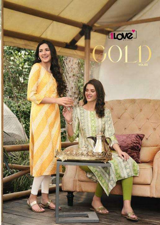 S4U 1 Love Gold Vol 3 Rayon with fancy Kurti collection at w...