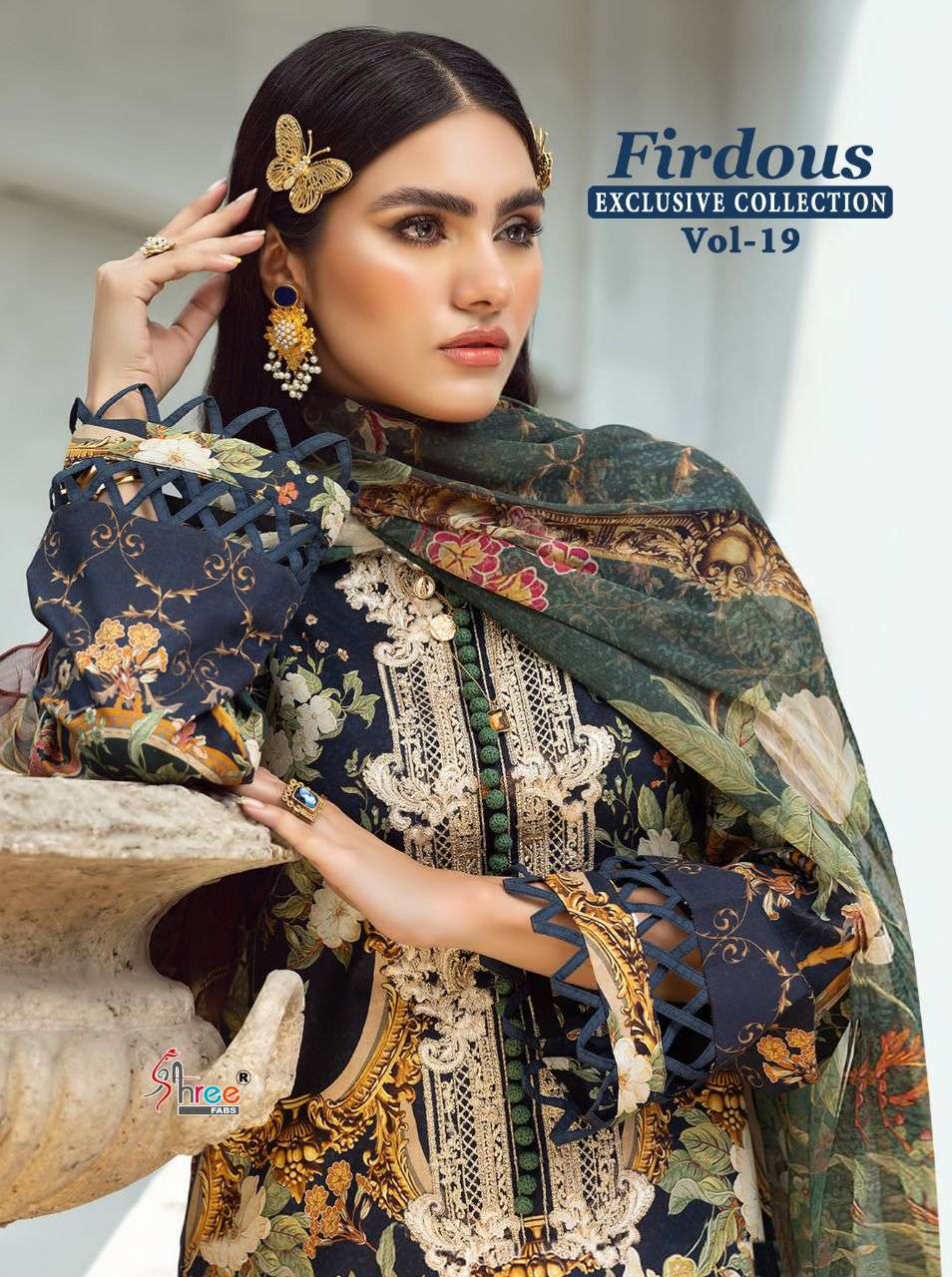 Shree Fabs Firdous Collection Vol 19 Cotton With Fancy Work ...