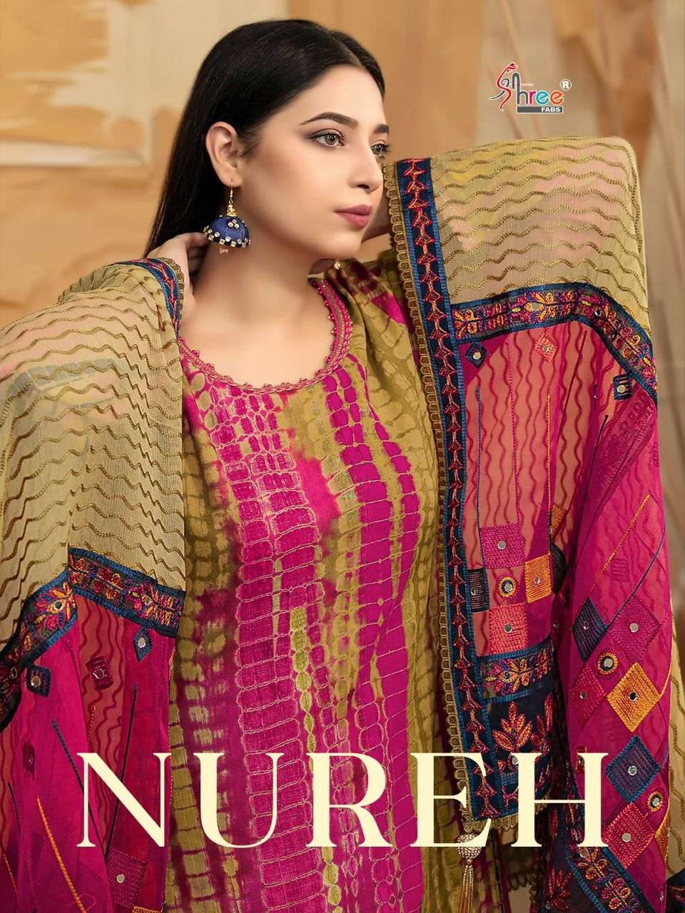 Shree Fabs Nureh Cotton Printed With fancy Pakistani Salwar ...