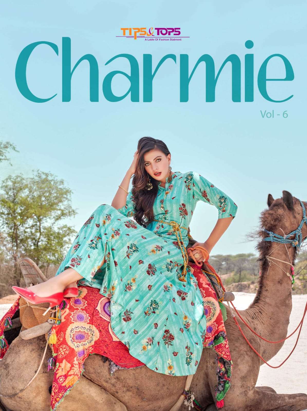 Tips & Tops Charmie Vol 6 Rayon Printed Long Gown Kurti coll...