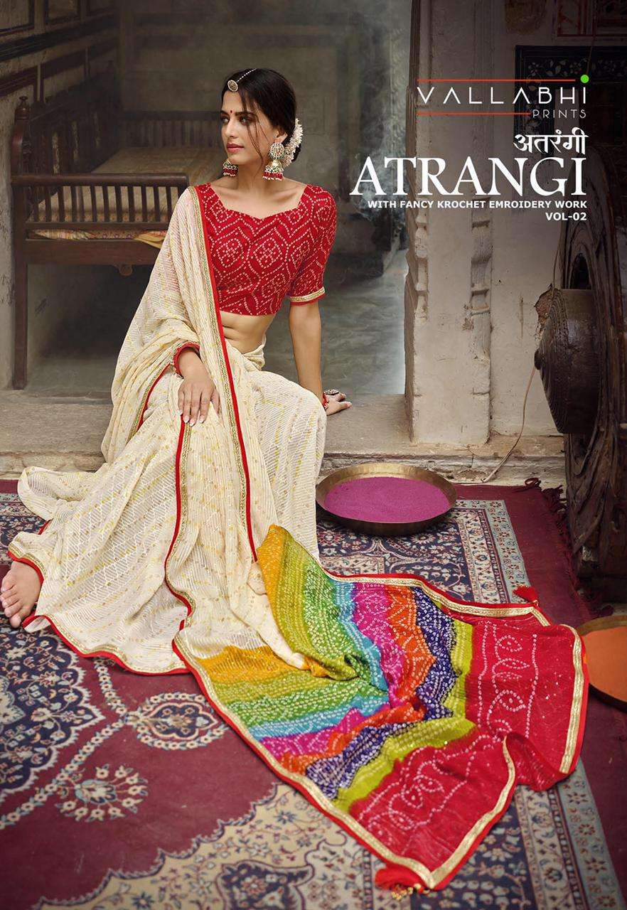 Triveni Sarees Atrangi Vol 2 Georgette With Fancy Embroidery...