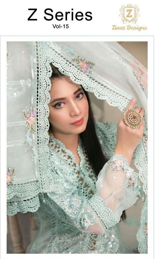 Ziaaz Series Vol 15 Organza Silk With Fancy Pakistani Salwar...
