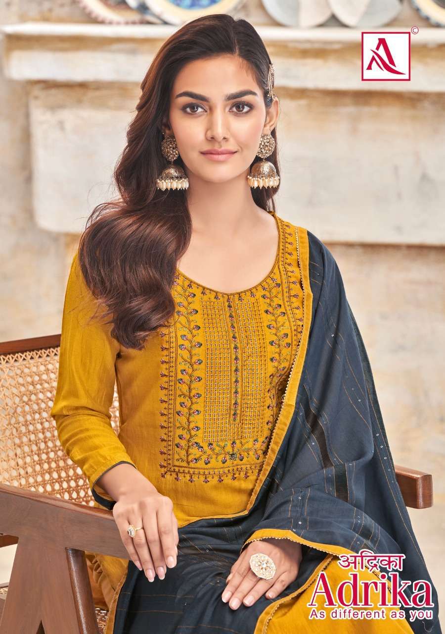 Alok Suits Adrika Cotton With Fancy Salwar Kameez collection...