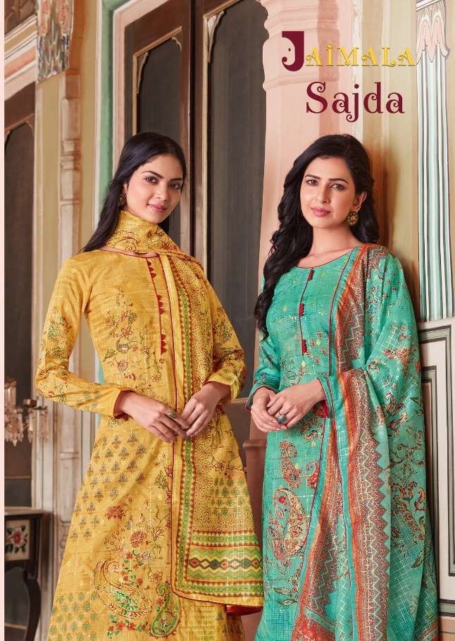 Alok Suits Jaimala Sajda Dola Silk Weaving Pattern Digital P...