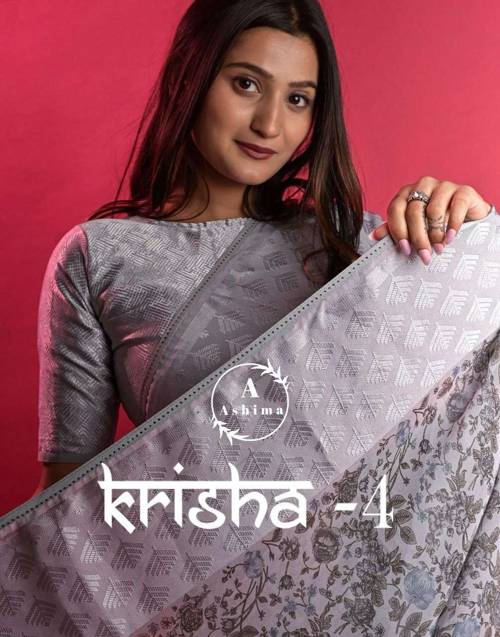 Ashima Krisha vol 4 Georgette Printed Weaving Jacquard Fancy...