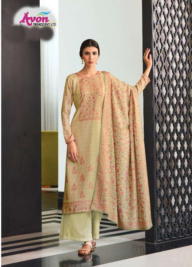 Avon Trendz kalamkari Jam Cotton Satin With Fancy Designer P...