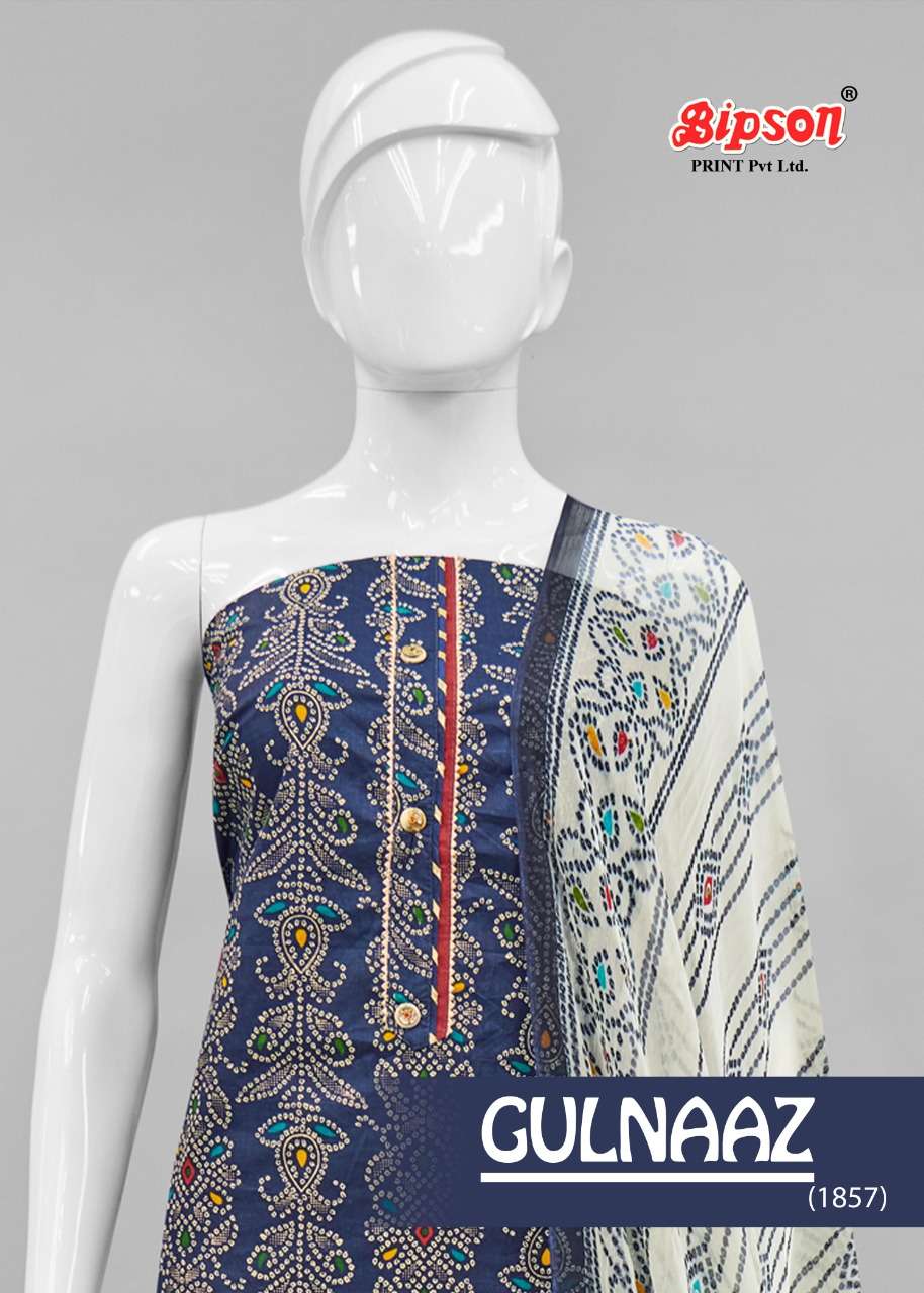 Bipson  Fashion Gulnaaz 1857 Cambric Cotton With printed Reg...