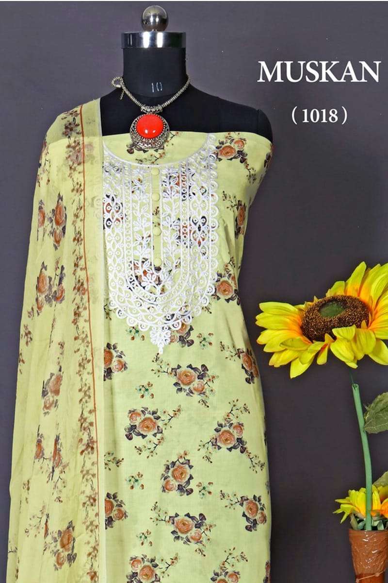 Bipson Fashion Muskan 1018 Cotton with digital print salwar ...